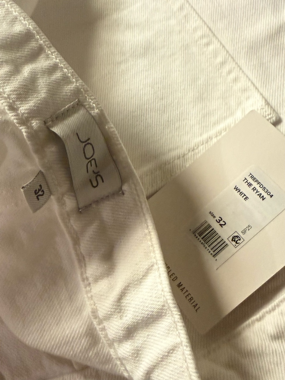 Joe’s Jeans The Ryan Low Slung Baggy White Jeans NWT - Picture 4 of 13